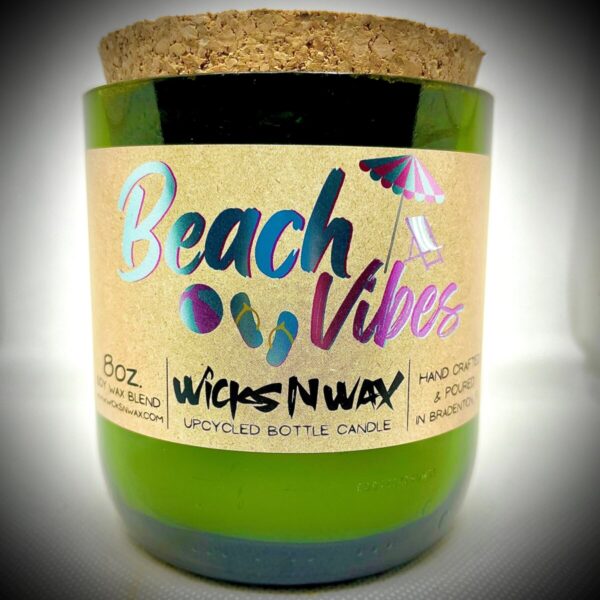 Product Image for  Beach Vibes | Champagne Bottle Candle | WicksNWax