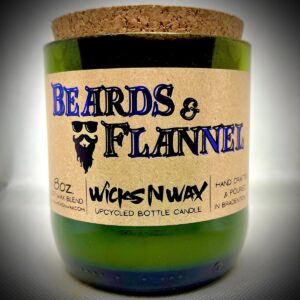 Product Image for  Beards & Flannel | Champagne Bottle Candle | WicksNWax
