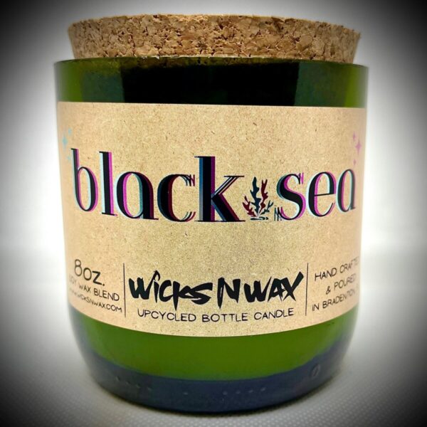 Product Image for  Black Sea | Champagne Bottle Candle | WicksNWax