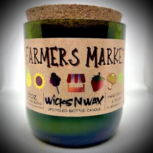 Product Image for  Farmer’s Market | Champagne Bottle Candle | WicksNWax