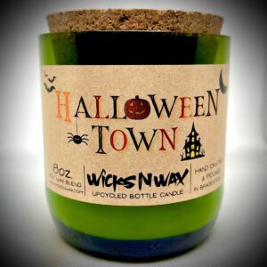 Product Image for  Halloween Town | Champagne Bottle Candle | WicksNWax