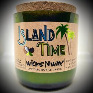 Product Image for  Island Time | Champagne Bottle Candle | WicksNWax