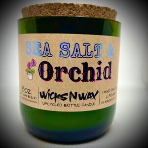 Product Image for  Sea Salt & Orchid | Champagne Bottle Candle | WicksNWax