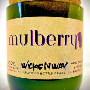 Product Image for  Mulberry | Champagne Bottle Candle | WicksNWax