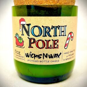 Product Image for  North Pole | Champagne Bottle Candle | WicksNWax