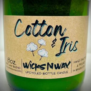 Product Image for  Cotton & Iris | Champagne Bottle Candle | WicksNWax
