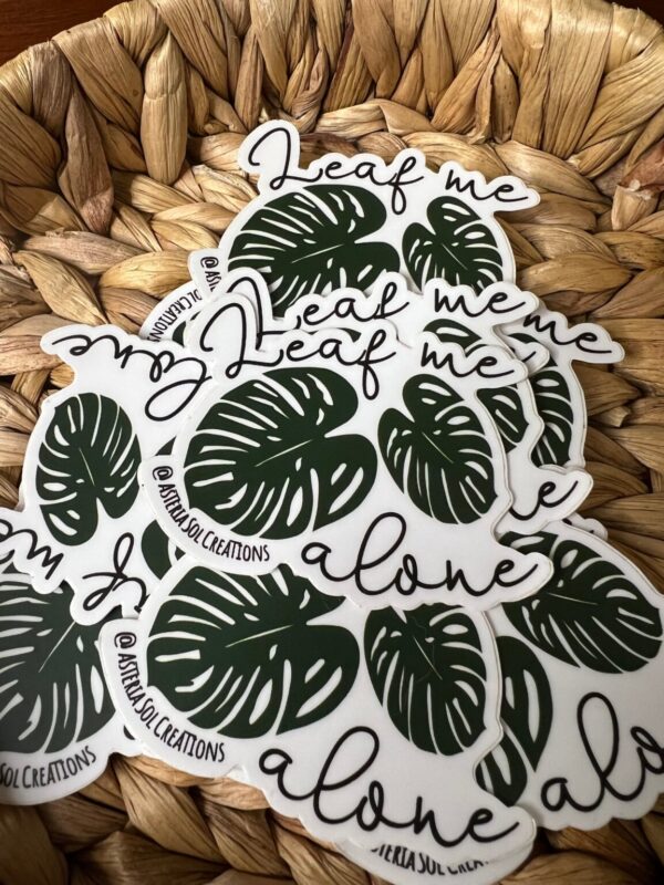Product Image for  Leaf Me Alone Sticker