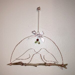 Product Image for  “Mistletweet” Kissing Wire Birds Hanging Wall Decoration