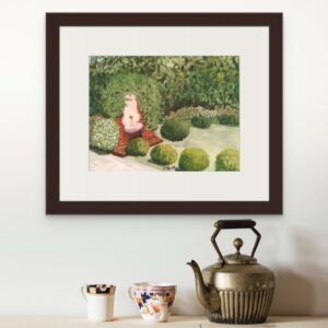 Product Image for  Garden in Istanbul, WC in black frame