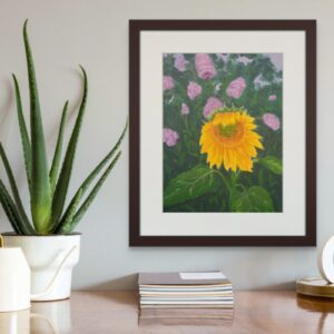 Product Image for  Mexican Sunflower acrylic in black frame