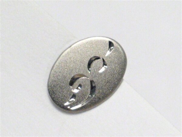 Product Image for  13.6mm Sterling Silver Diamond Cut Satin Finished Oval Tie Tack