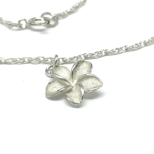 Product Image for  20in Sterling Silver Hawaiian Lei Flower Necklace, Ankle Bracelet, Dangle Earrings Set