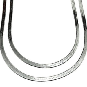 Product Image for  3.2mm Sterling Silver Herringbone Chain Necklace 30.25″