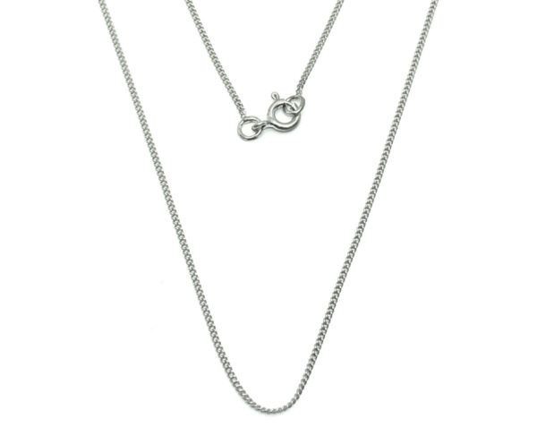 Product Image for  18in Sterling Silver Micro Curb Link Chain Necklace