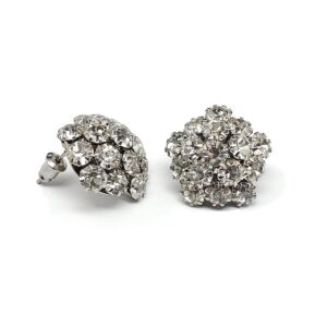 Product Image for  Sparkly Rhinestone Pentagon Dome Earrings