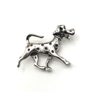 Product Image for  Cute Dopy Dalmatian – Sterling Silver Dog Brooch / Lapel Pin