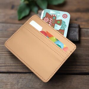 Product Image for  Blush Camel Tan Faux Leather Slim Wallet / Credit Card Holder